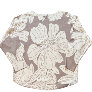 Vila Milano taupe/ white sweater sz M